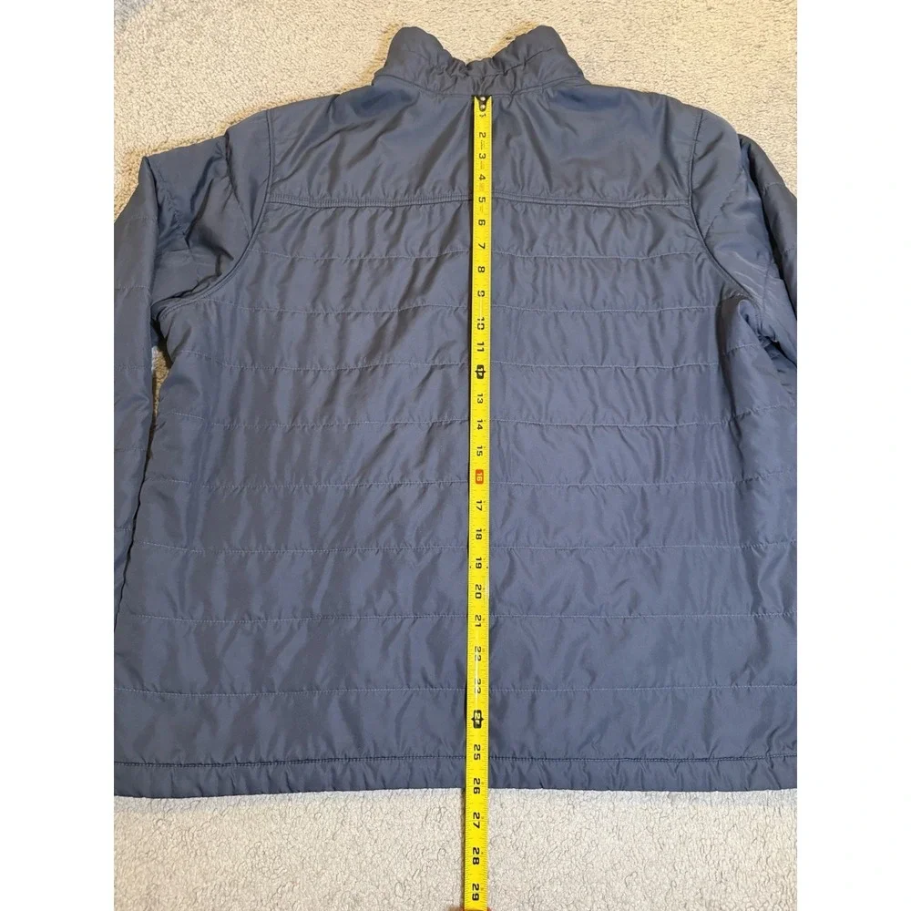 L.L Bean Men's Mountain Classic Puffer 1/4 Zip Pullover Jacket Navy XXL Outdoors - Picture 12 of 12